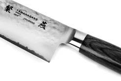 Couteau sashimi japonais Tamahagane Tsubame lame martelée 24cm acier VG5
