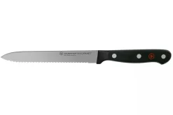 Couteau à saucisson Wüsthof Gourmet lame crantée 14cm
