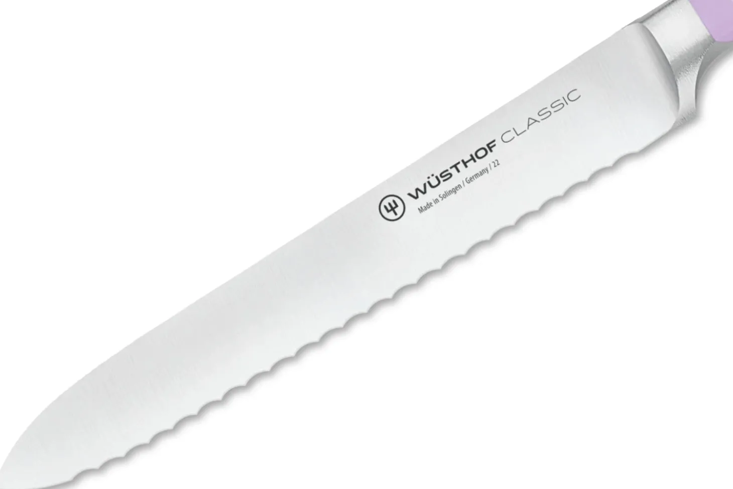 Couteau à saucisson Wusthof Classic Colour Purple Yam forgé lame crantée 14cm