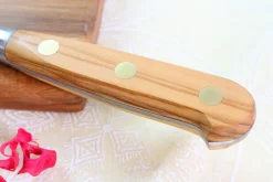 Couteau à saumon Sabatier Éléphant Idéal Forgé 30cm manche en olivier