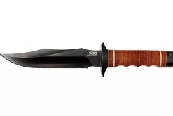 Couteau SOG Super Bowie SGSB1TL lame 19cm manche en cuir + étui en cuir