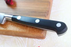 Couteau à steak Sabatier Éléphant Idéal Forgé lame lisse 13cm manche nylon noir