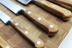 Couteau à steak SABATIER Provençao 100% forgé 13cm manche en olivier