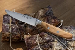 Couteau à steak Wüsthof Amici forgé 12cm en bois d'olivier