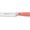 Couteau à steak Wusthof Classic Colour Coral Peach forgé lame 12cm