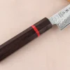 Couteau sujihiki 24cm japonais artisanal Wusaki Nawame AUS10 damas