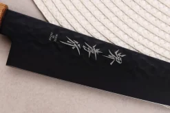 Couteau sujihiki 24cm japonais Sakai Takayuki Kurokage VG10 manche en chêne brûlé
