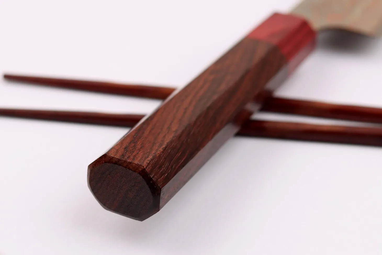 Couteau sujihiki 24cm japonais artisanal Takeshi Saji VG10 Rainbow Nashiji