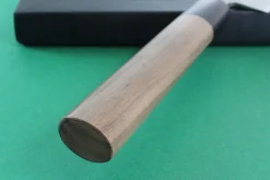 Couteau sujihiki japonais artisanal Wusaki Nakata BS2 24cm manche en noyer