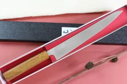 Couteau sujihiki japonais artisanal Wusaki Migaki G3 24cm