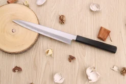 Couteau sujihiki japonais artisanal Kagekiyo Suri Urushi 21cm