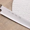 Couteau sujihiki japonais artisanal Kasahara Shigehiro forgé par Yoshikazu Ikeda 24cm