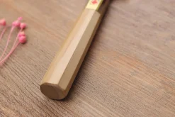 Couteau sujihiki japonais artisanal Kasahara Shigehiro forgé par Yoshikazu Ikeda 27cm