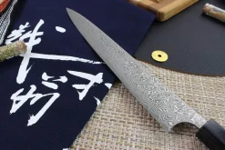 Couteau sujihiki japonais artisanal Masakage Kumo 27cm damas 63 couches