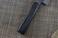 Couteau sujihiki japonais Shizu Hamono Yamato martelé 20cm manche sombre