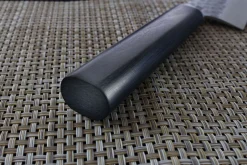 Couteau sujihiki japonais Shizu Hamono Yamato martelé 20cm manche sombre
