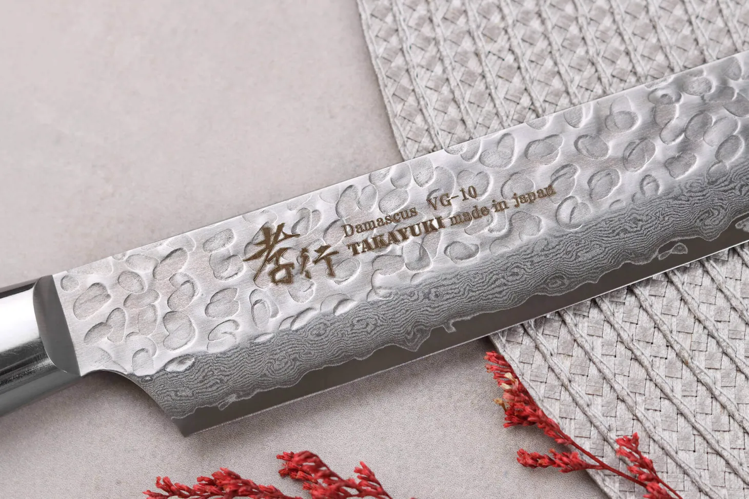 Couteau sujihiki kiritsuke japonais 27cm Sakai Takayuki Damascus Western 33 couches