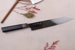 Couteau sujihiki kiritsuke japonais Kanetsugu Zuiun Kiwami revêtement DLC 24cm
