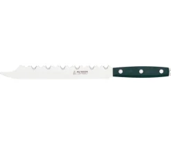 Couteau à surgelés "Au Nain" lame 23cm inox double denture, manche noir