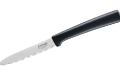 Couteau à tomates Triangle lame ondulée 10cm
