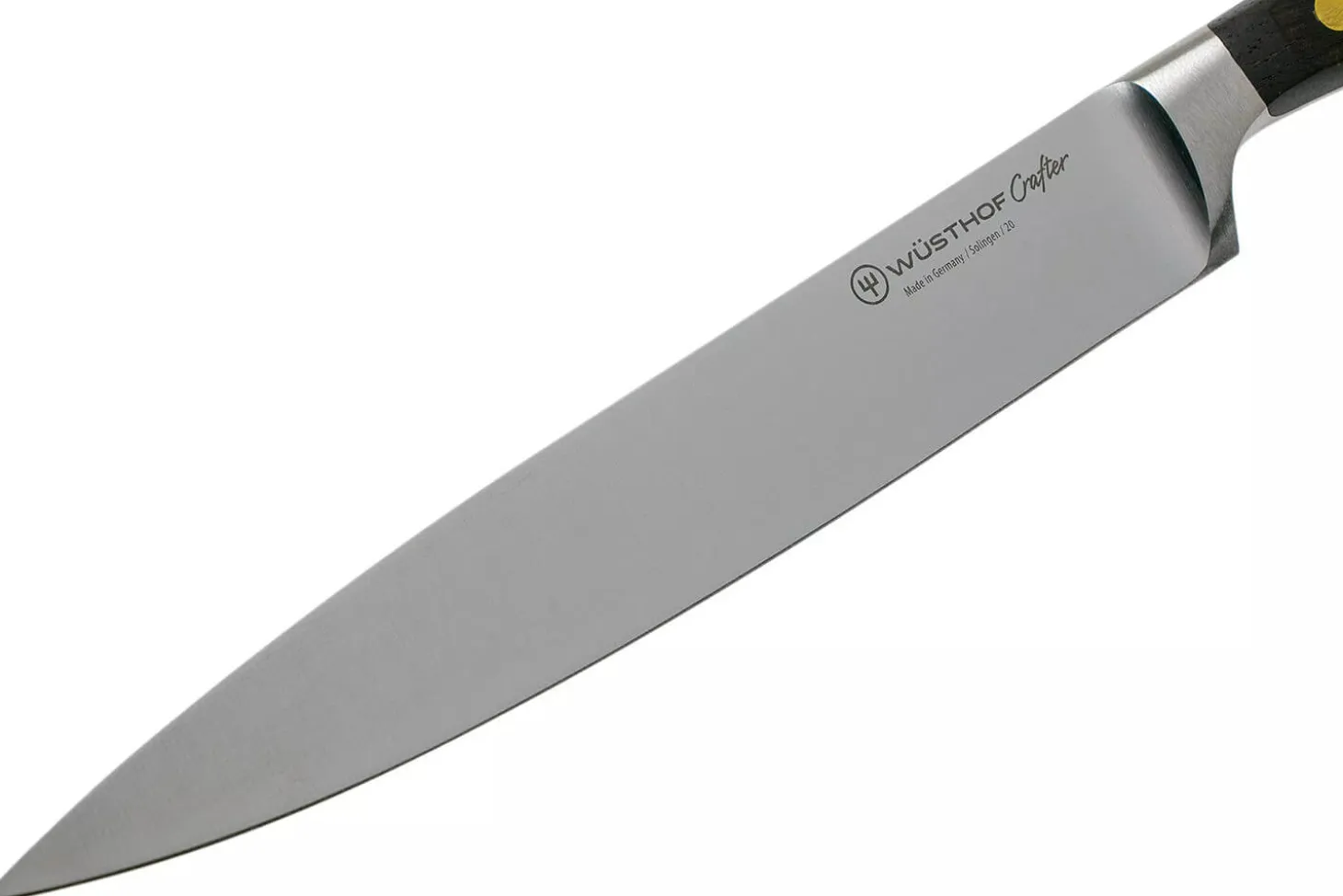 Couteau tranchelard Wüsthof Crafter forgé 20cm en chêne fumé