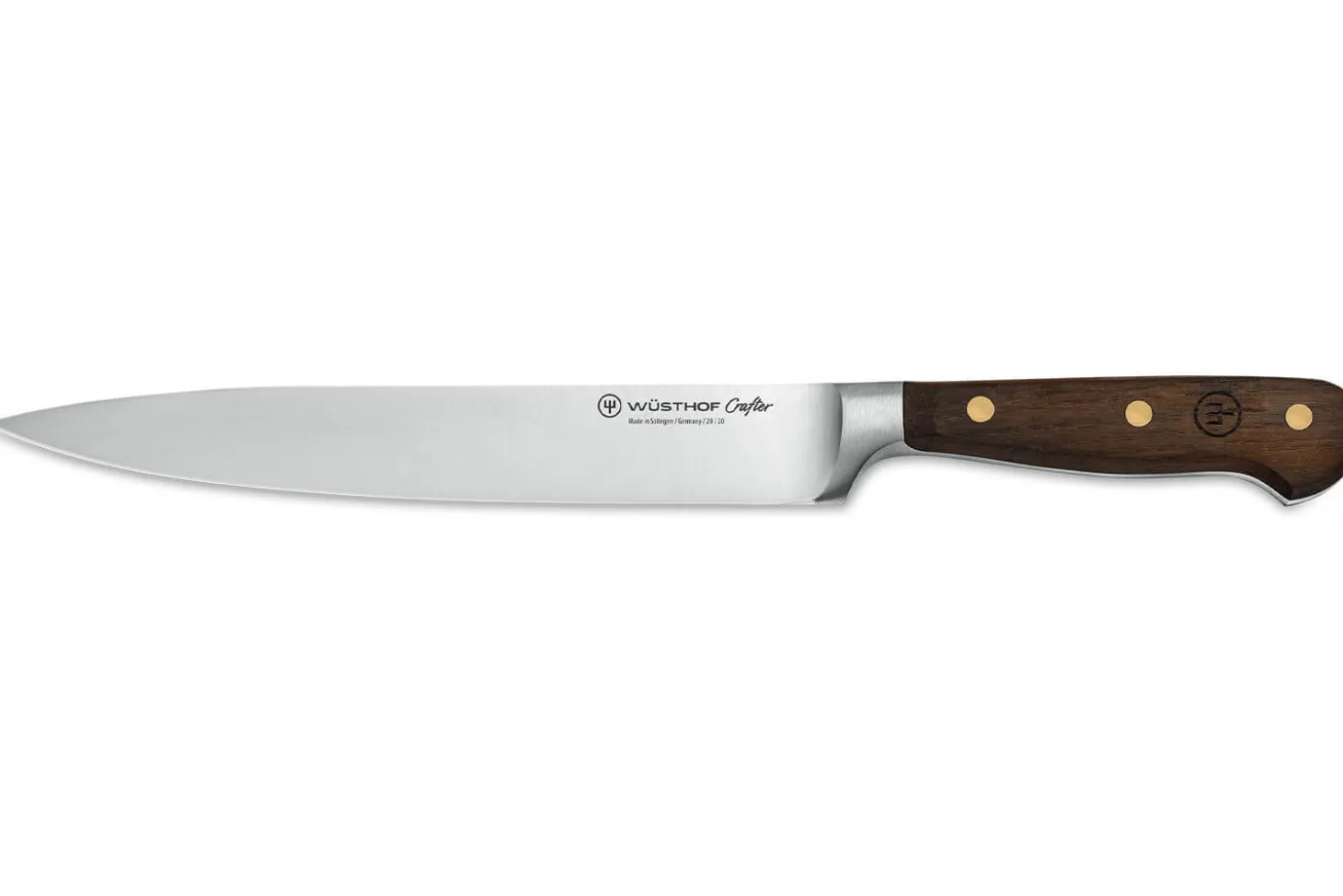 Couteau tranchelard Wüsthof Crafter forgé 20cm en chêne fumé