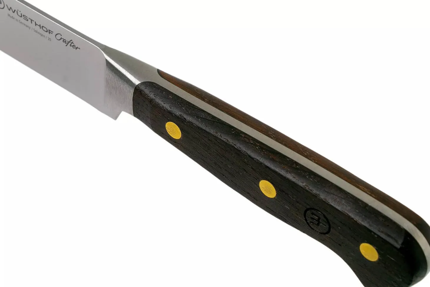 Couteau tranchelard Wüsthof Crafter forgé 20cm en chêne fumé