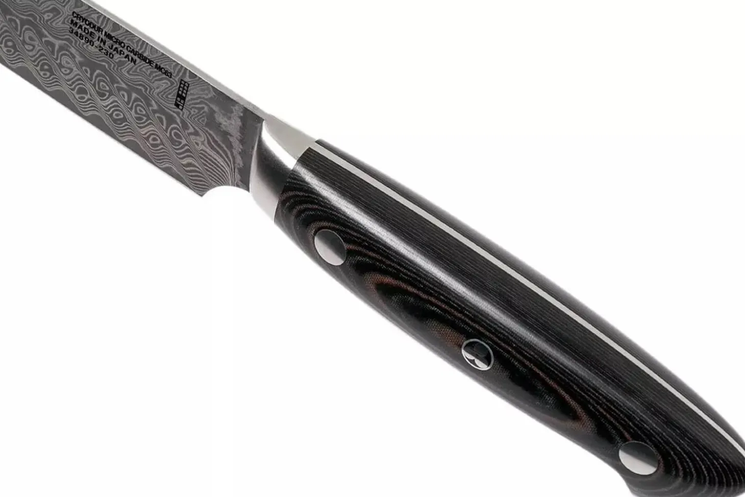 Couteau à trancher japonais Zwilling Kramer Euro Stainless 23cm damassé manche en micarta