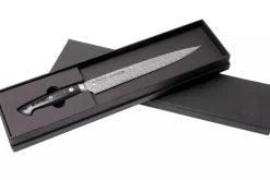 Couteau à trancher japonais Zwilling Kramer Euro Stainless 23cm damassé manche en micarta