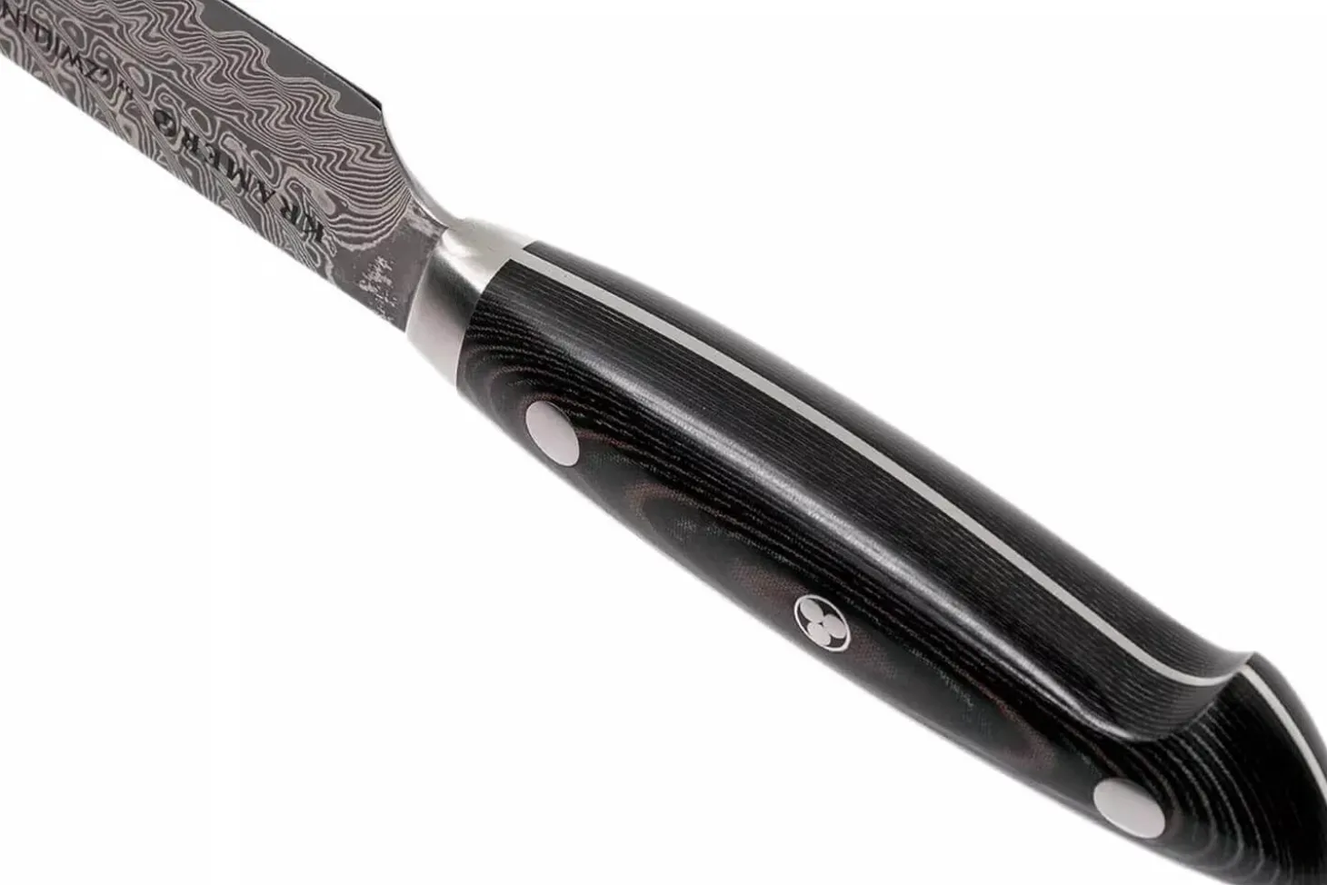 Couteau à trancher japonais Zwilling Kramer Euro Stainless 23cm damassé manche en micarta