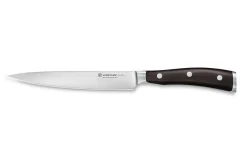 Couteau à trancher/universel Wüsthof Ikon forgé 16cm en bois de grenadille