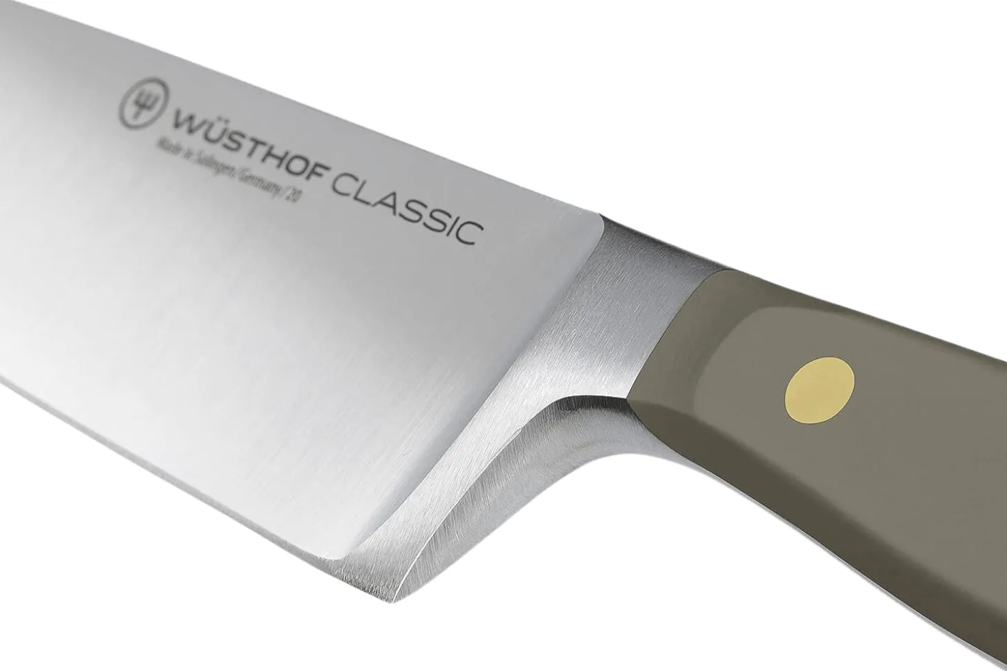 Couteau à trancher Wusthof Classic Colour Velvet Oyster forgé lame 16cm
