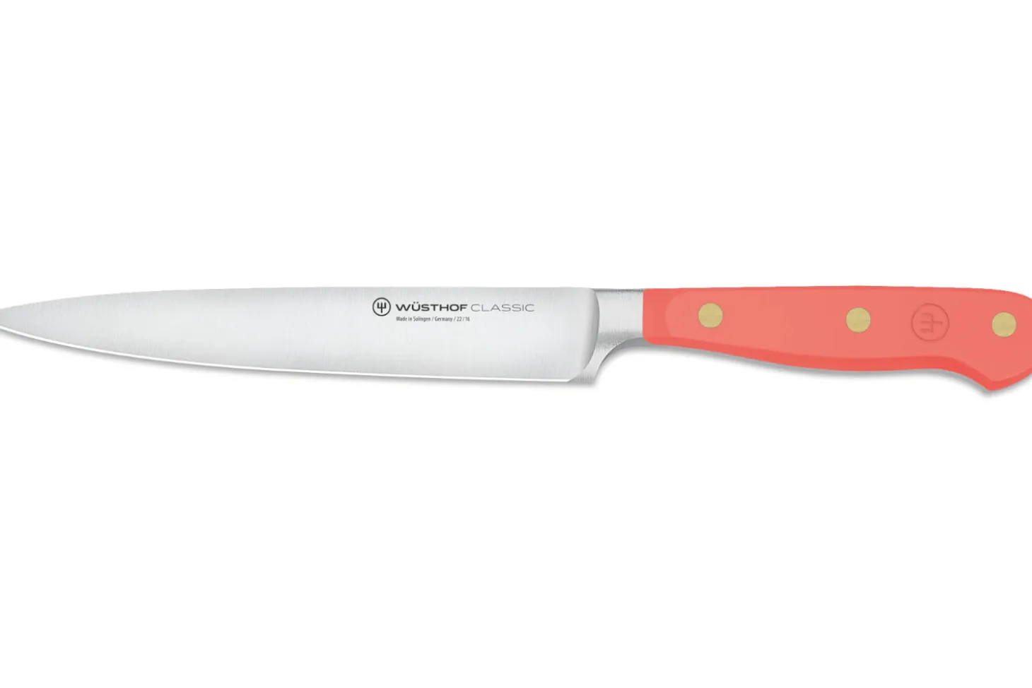 Couteau à trancher Wusthof Classic Colour Coral Peach forgé lame 16cm