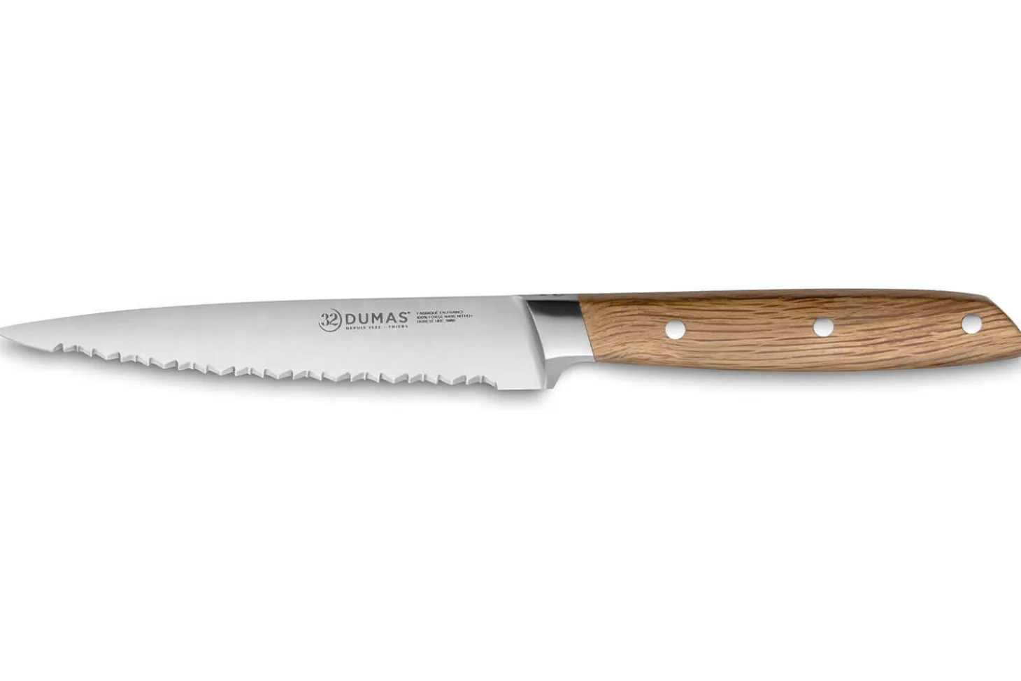Couteau universel 12cm 32 Dumas Signature manche en chêne vert