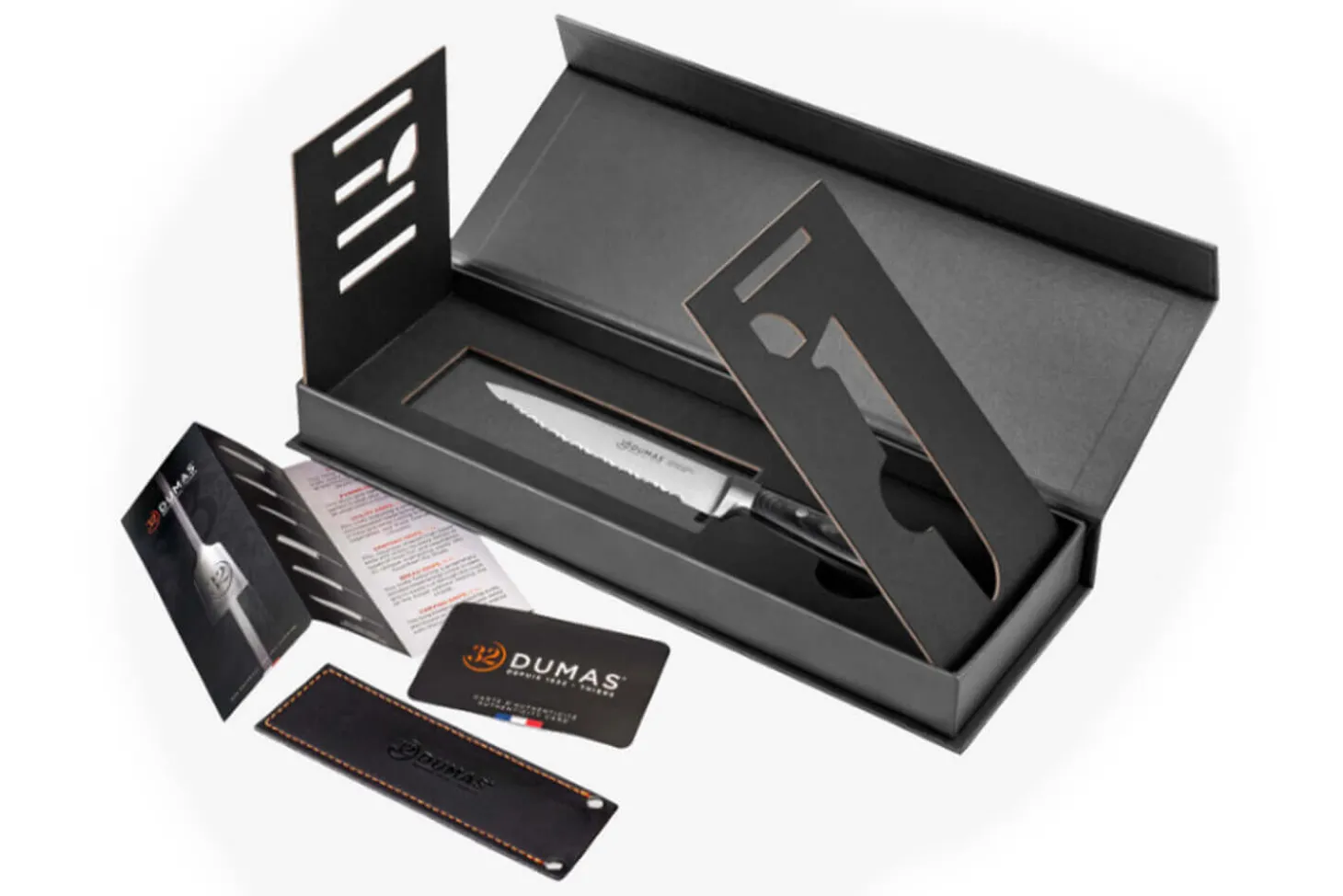 Couteau universel 12cm 32 Dumas Signature manche en micarta