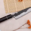 Couteau universel 15cm japonais artisanal Naoki Mazaki WS2 Black Nashiji