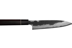 Couteau universel 15cm japonais artisanal Naoki Mazaki WS2 Black Nashiji