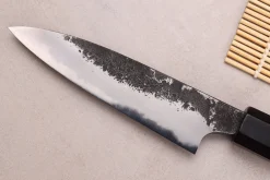 Couteau universel 12cm japonais artisanal Naoki Mazaki WS2 Black Nashiji