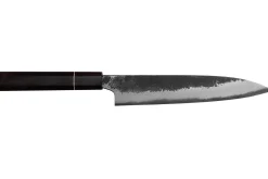 Couteau universel 18cm japonais artisanal Naoki Mazaki WS2 Black Nashiji