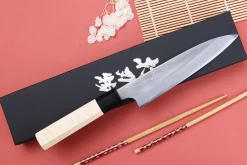 Couteau universel 15cm japonais artisanal Naoki Mazaki WS2 poli