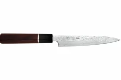 Couteau universel 16,5cm japonais artisanal Sukenari SG2 damas