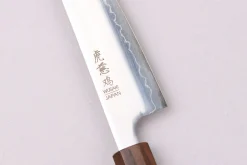 Couteau universel 13cm japonais artisanal Wusaki Hikari SLD manche bubinga