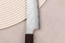 Couteau universel 15cm japonais artisanal Nigara Hamono Tsuchime VG10 damas