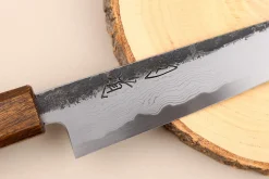 Couteau universel 15cm japonais artisanal Hado Sumi B1D manche en chêne