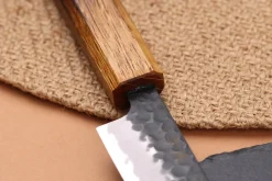 Couteau universel 13,5cm japonais artisanal Yuzo Black AS chêne brûlé