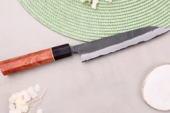 Couteau universel 15cm japonais artisanal Masashi Yamamoto BS1 Black Nashiji