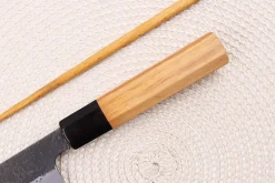 Couteau universel 13,5cm japonais artisanal Hinoura Mutsumi Ajikataya Black Nashiji