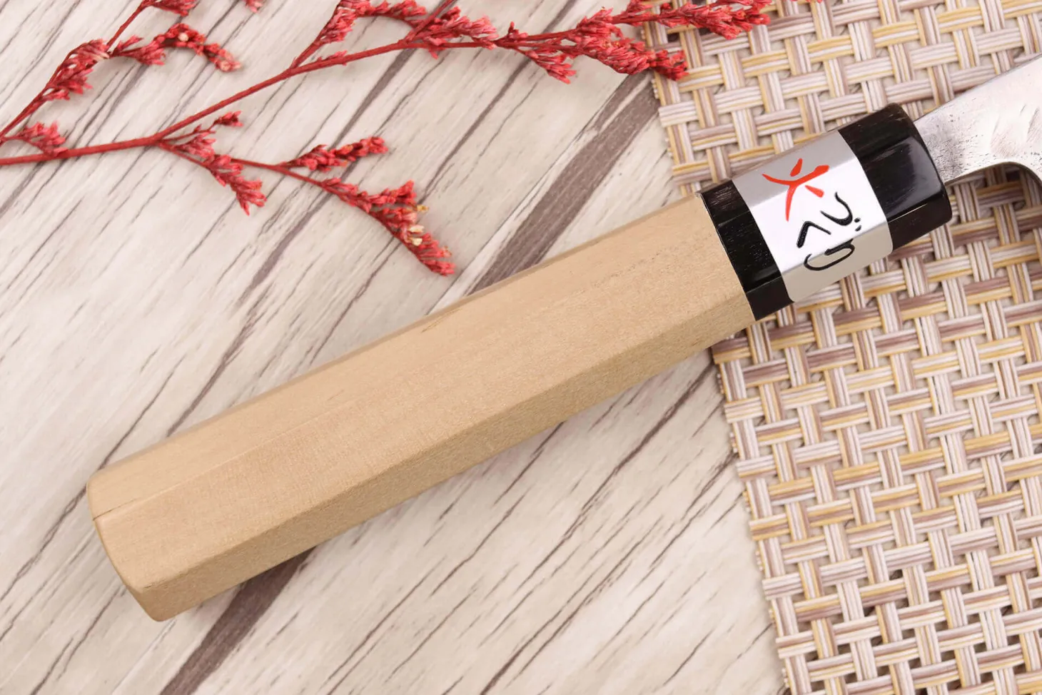 Couteau universel 15cm japonais artisanal Fujiwara Maboroshi manche en magnolia