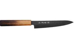Couteau universel 15cm japonais Sakai Takayuki Kurokage VG10 manche en chêne brûlé
