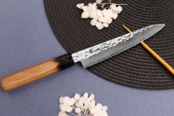Couteau universel 15cm japonais Sakai Takayuki Kashi Urushi VG10 damas